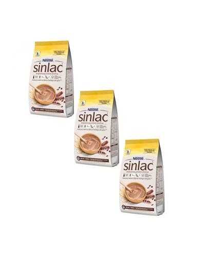Nestle Sinlac Bezglutenowy Produkt Zbożowy Bez Laktozy Soi dla niemowląt po 6. miesiącu, 3 x 500 g